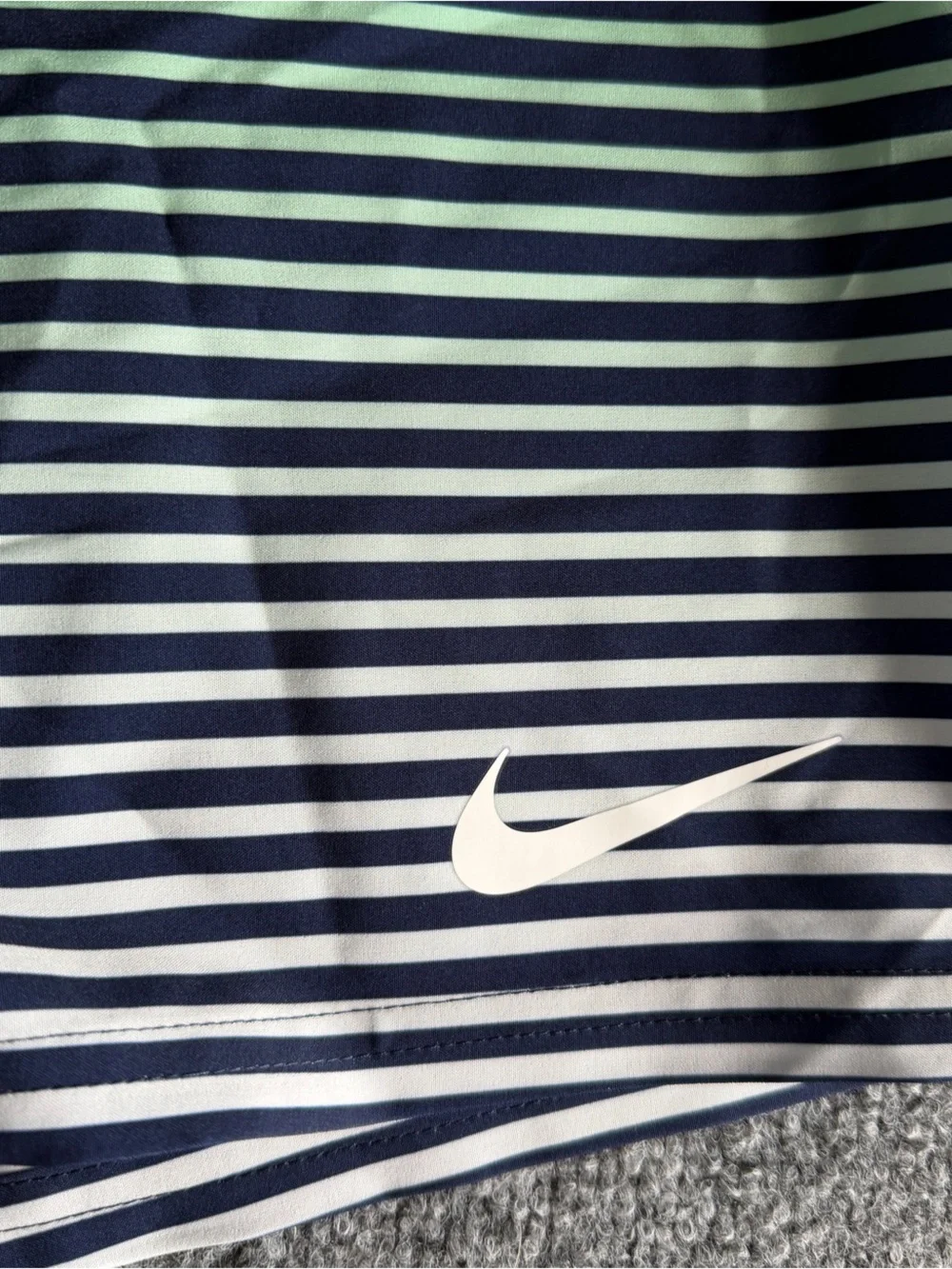 Men's Blue Striped Swim Trunks XXL NEW with Tags Beach Nautical Summer